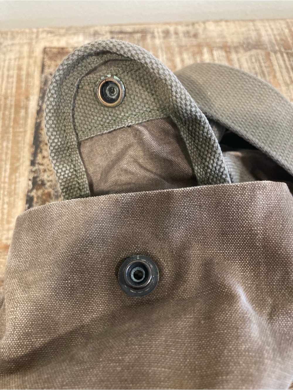 1988 US Military Fabric Shoulder Bag Olive Drab Army Stencil - Picture 10 of 16